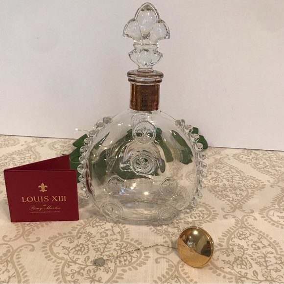 Vintage Remy Martin Louis XIII Cognac Baccarat Crystal Decanter Empty Bottle - Picture 9 of 17
